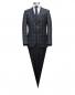Preview: Muga Herrenanzug Blau Kariert Slim-fit