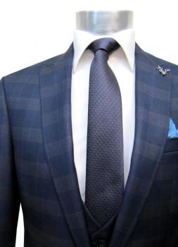 Glencheck Herren Anzug Slim Fit Kariert