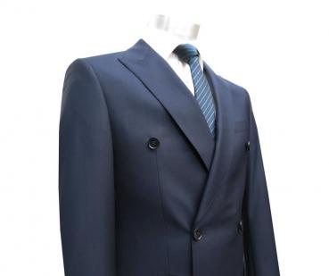 Zweireiher Herrenanzug Slim Fit Gentlemen Anzug