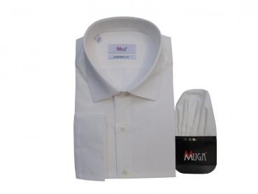 Comfort Fit Herren Hemd mit Einstecktuch