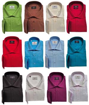 Herren extra lang arm Hemd Slim-fit Schlanke Größen