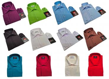 Herren extra lang arm Hemd Slim-fit Schlanke Größen