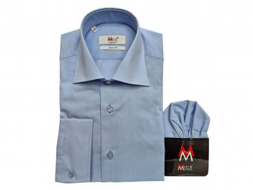 Herren extra lang arm Hemd Slim-fit Schlanke Größen