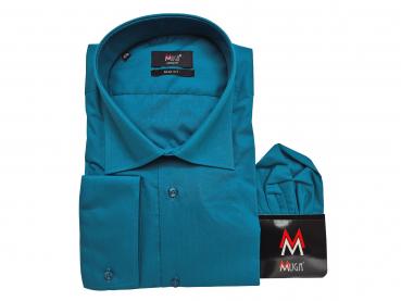 Herren extra lang arm Hemd Slim-fit Schlanke Größen