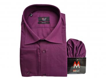 Herren extra lang arm Hemd Slim-fit Schlanke Größen