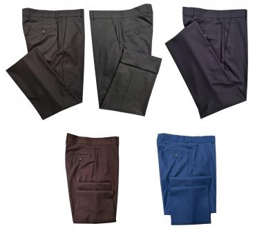 Herren Hose Flat Front Anzughose Modern Fit