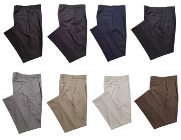 Herren Hose Anzughose mit Bundfalte