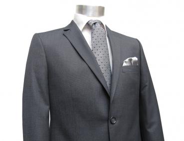 Elegante Herren Anzug Anthrazit Webstruktur