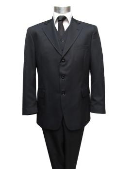 Herrenanzug Schwarz mit Weste Sonderangebot