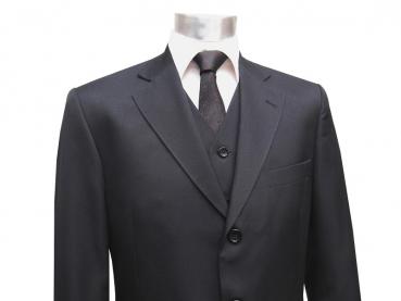 Herrenanzug Schwarz mit Weste Sonderangebot