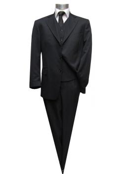 Herrenanzug Schwarz mit Weste Sonderangebot