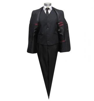 Herrenanzug Schwarz mit Weste Sonderangebot