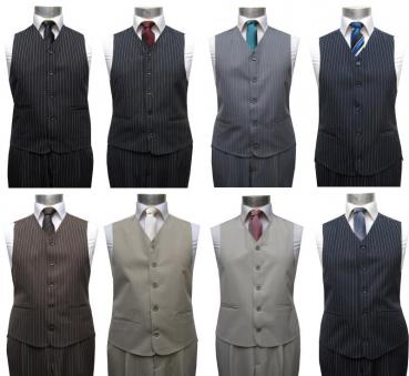 Streifen Herren Weste Anzugweste