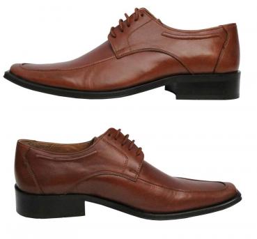 Echt leder Herrenschuhe Cognac