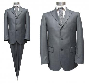 3-Knopf Herren Anzug Grau