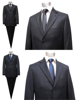 Streifen Herren Anzug 2 teilig Modern Fit
