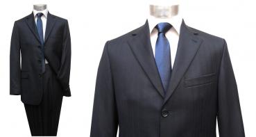 Streifen Herren Anzug 2 teilig Modern Fit