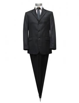 Streifen Herren Anzug 2 teilig Modern Fit