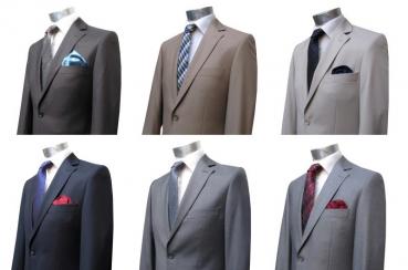 Anzugjacke Herren Doppelschlitz Slim Fit Sakko