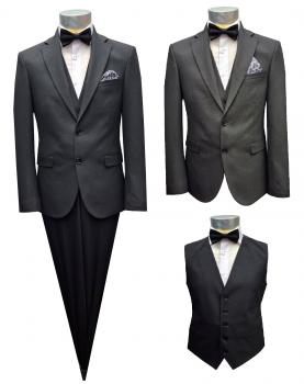 Elegante Herren Anzug mit Weste und Fliege