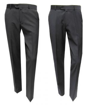 Herren Business Freizeit Hose gestreift Flat Front