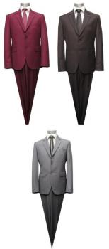 Slim-fit Herren Anzug 2-Knopf