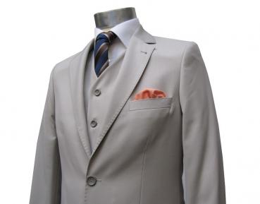 Herren Anzug 3-Teilig Beige