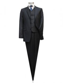 Herren Anzug mit Weste Dunkelblau