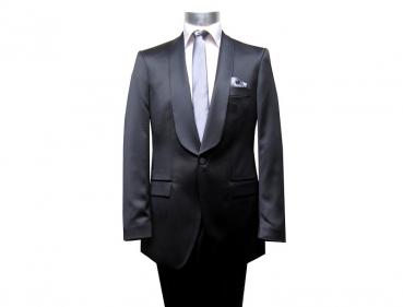 Smoking Anzug Slim-fit Hochzeitsanzug Schwarz