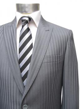 Herren Anzug Grau Streifen