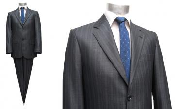 Slim-fit Herren Anzug Streifen