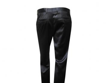 Glanz Herrenhose Schwarz Festlich Party Disco