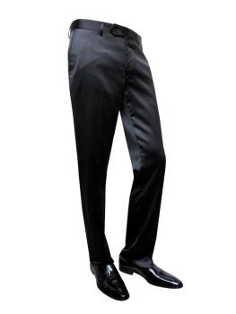 Glanz Herrenhose Schwarz Festlich Party Disco