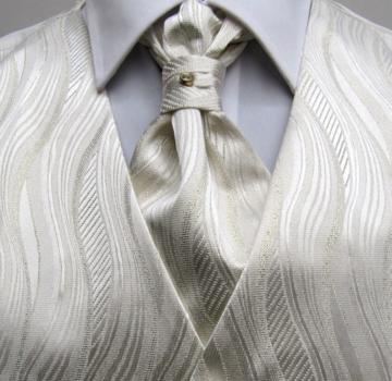 Plastron (Krawatte) mit Einstecktuch