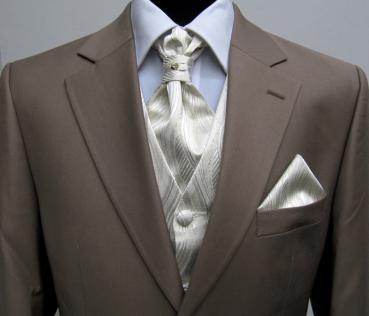 Plastron (Krawatte) mit Einstecktuch