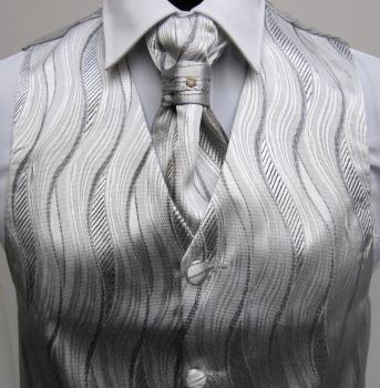 Plastron (Krawatte) mit Einstecktuch