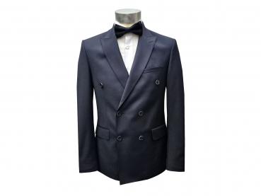 Zweireiher Anzug Herren Slim mit Fliege 3 Farben