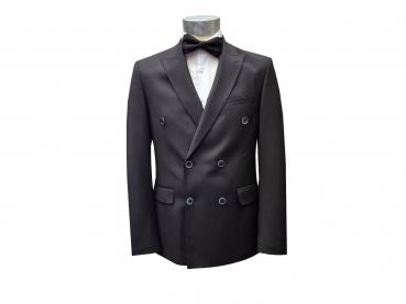 Zweireiher Anzug Herren Slim mit Fliege 3 Farben