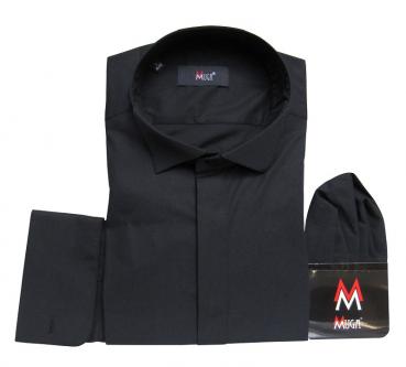 Smokinghemd Kläppchenkragen Herren Hemd