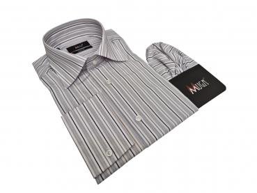 Streifen Herren Hemd Slim-fit Lang Arm