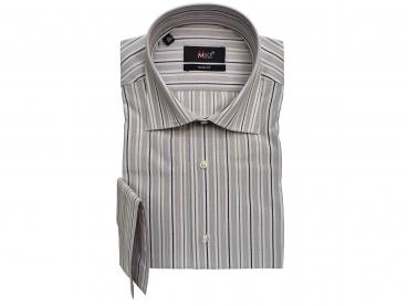 Streifen Herren Hemd Slim-fit Lang Arm