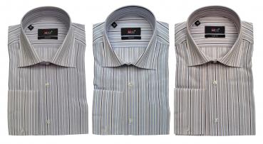 Streifen Herren Hemd Slim-fit Lang Arm