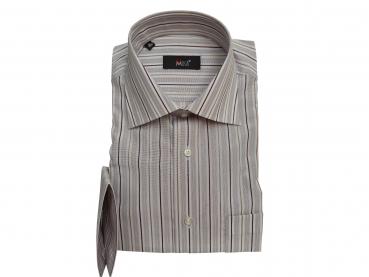 Streifen Herren Hemd Regular Lang Arm
