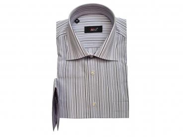 Streifen Herren Hemd Regular Lang Arm