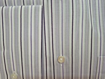 Streifen Herren Hemd Regular Lang Arm