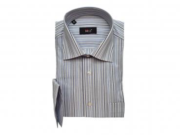 Streifen Herren Hemd Regular Lang Arm