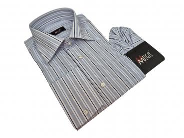 Streifen Herren Hemd Regular Lang Arm