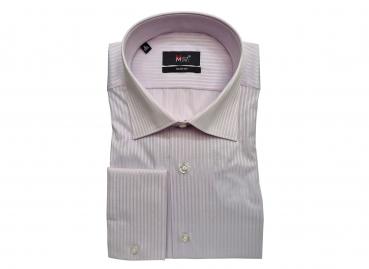 Slim-Fit Herrenhemd Schattenstreifen Lang Arm