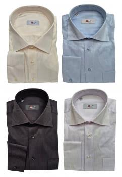 Schattenstreifen Herren Hemd Langarm Regular