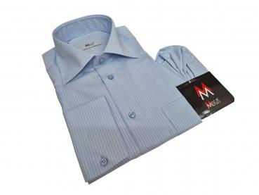 Schattenstreifen Herren Hemd Langarm Regular